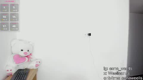  Anna Weells  online show from July 15, 9:31 pm