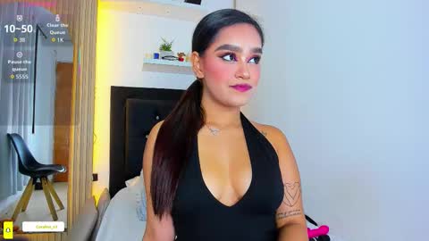 Coraline connected from 10 pm to 6 am Colombia time online show from March 3, 2:28 am