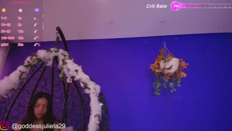 Snapshot of goddessjulieta chatting on June 24, 6:51 pm Julieta online show from June 24, 6:51 pm