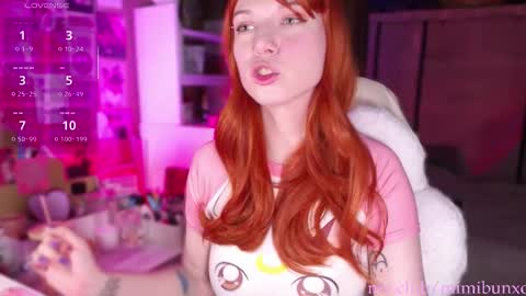 Snapshot of mimibunxo chatting on February 21, 5:19 am Mimi Bunny online show from February 21, 5:19 am