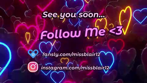 MissBlair online show from February 26, 12:16 am
