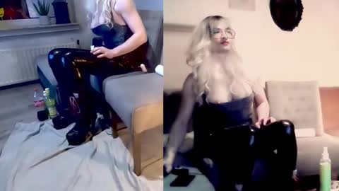 Snapshot of newwetcouple chatting on February 16, 12:29 am NylonHeelFreaks online show from February 16, 12:29 am