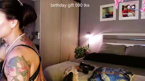 My alter ego Betinna Flowers - a tattooed Miss  -   Are you missing me come in here  -  online show from January 14, 10:25 pm