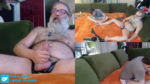 Snapshot of pupnpapa chatting on May 23, 1:44 am Pup And Papa bear online show from May 23, 1:44 am