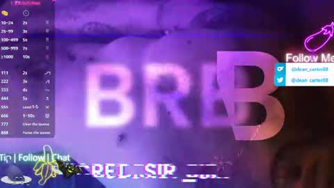 Snapshot of secret_sir chatting on June 28, 10:38 pm Dean Carter online show from June 28, 10:38 pm