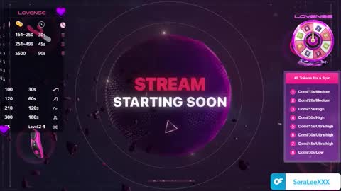 SeraLeeXXX online show from October 24, 7:10 pm