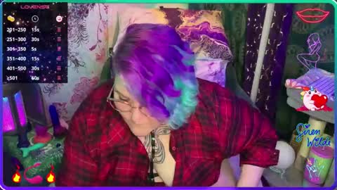 Snapshot of sirenwilde chatting on February 26, 1:37 am Siren Wilde online show from February 26, 1:37 am