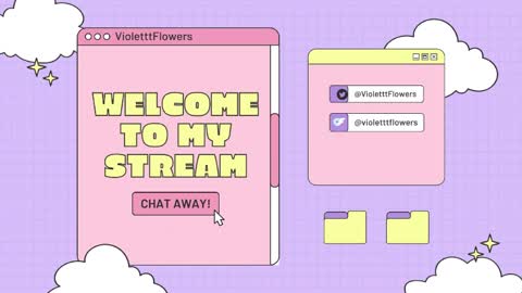 Violet Flowers online show from May 25, 4:46 pm