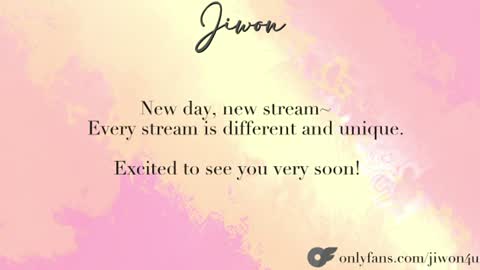 J i w o n   online show from June 26, 5:50 pm