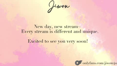 J i w o n   online show from July 10, 10:01 pm