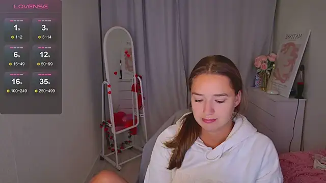 Snapshot of LovelyJessie chatting on February 21, 1:45 pm LovelyJessie online show from February 21, 1:45 pm