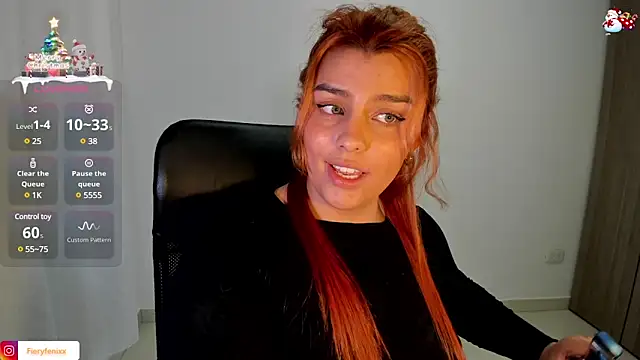 Snapshot of Fieryfenixx chatting on December 28, 9:42 am Fieryfenixx online show from December 28, 9:42 am