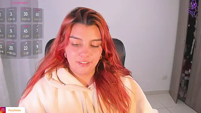 Snapshot of Fieryfenixx chatting on February 7, 5:52 am Fieryfenixx online show from February 7, 5:52 am