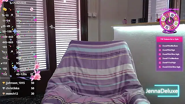 JennaDeluxe online show from May 15, 3:30 pm