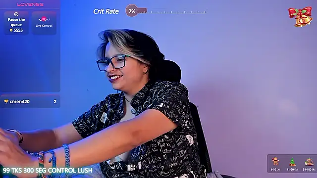 Snapshot of NovaGlitz chatting on December 2, 2:41 pm NovaGlitz online show from December 2, 2:41 pm