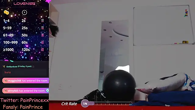 Snapshot of pain_princee chatting on December 16, 6:27 pm pain princee online show from December 16, 6:27 pm