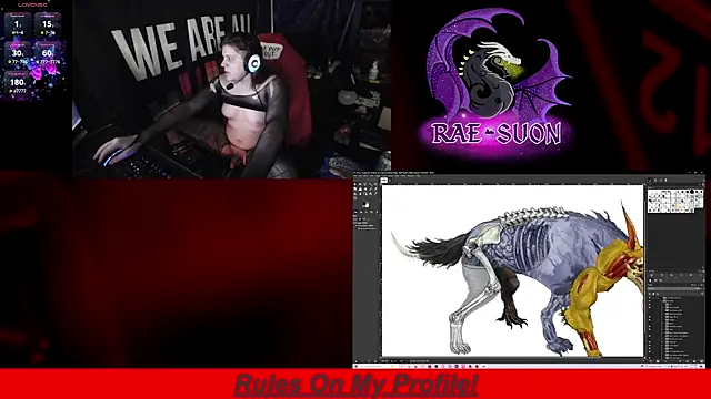 Snapshot of Rae-Suon chatting on December 20, 5:14 am Rae-Suon online show from December 20, 5:14 am