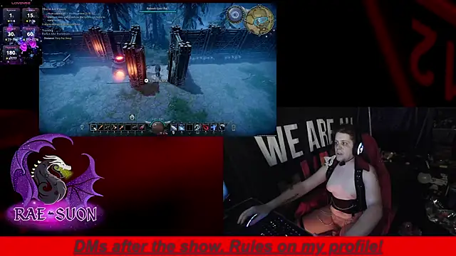 Snapshot of Rae-Suon chatting on January 17, 3:44 am Rae-Suon online show from January 17, 3:44 am