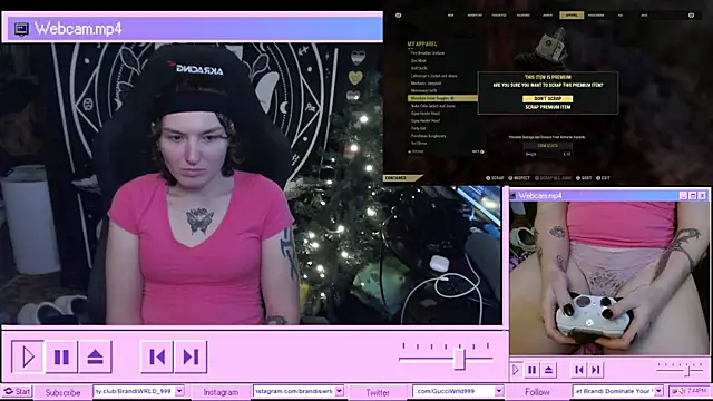 BrandiWRLD 999 online show from January 13, 1:45 am