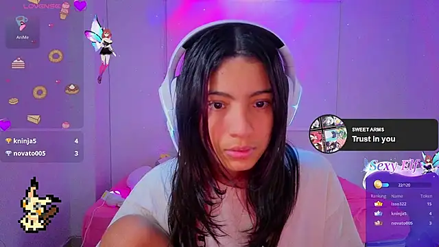 Snapshot of Lovelyamyy chatting on January 13, 3:01 am Lovelyamyy online show from January 13, 3:01 am