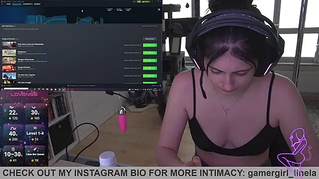 Gamergirl-Linela online show from September 23, 2:53 pm