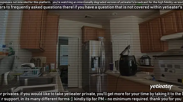 Snapshot of yetieater chatting on January 11, 6:54 pm yetieater online show from January 11, 6:54 pm