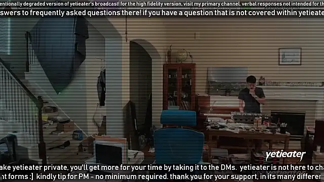 Snapshot of yetieater chatting on February 10, 10:30 pm yetieater online show from February 10, 10:30 pm