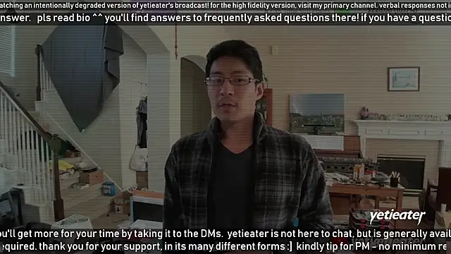 Snapshot of yetieater chatting on February 13, 8:24 pm yetieater online show from February 13, 8:24 pm