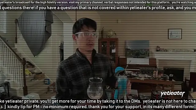 Snapshot of yetieater chatting on February 14, 7:12 pm yetieater online show from February 14, 7:12 pm