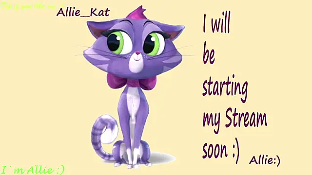 Allie Kat online show from May 31, 1:40 pm