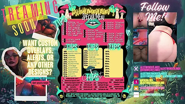 lostinherwonderland online show from November 11, 11:05 pm