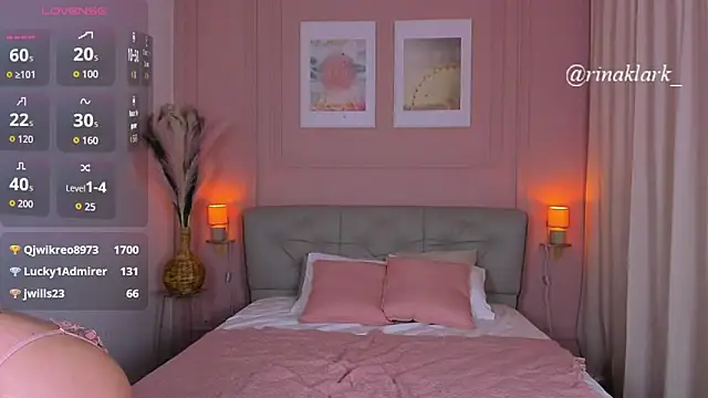 Snapshot of RinaKlark chatting on February 10, 10:47 pm RinaKlark online show from February 10, 10:47 pm