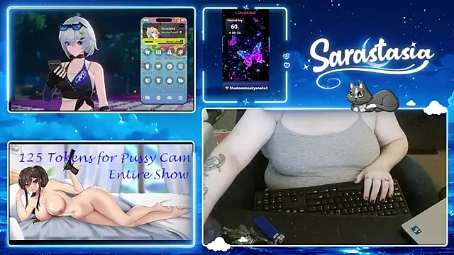 Snapshot of Sarastasia417 chatting on June 24, 7:57 pm Sarastasia417 online show from June 24, 7:57 pm