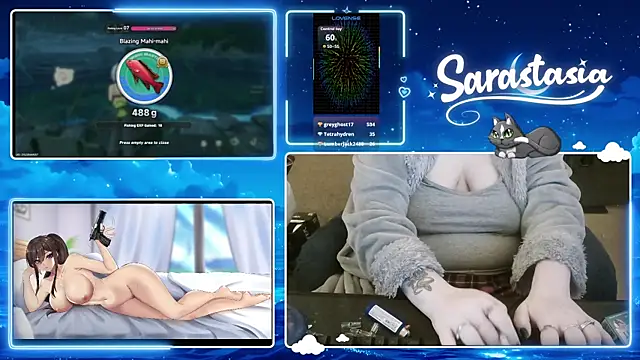 Snapshot of Sarastasia417 chatting on July 7, 7:23 am Sarastasia417 online show from July 7, 7:23 am