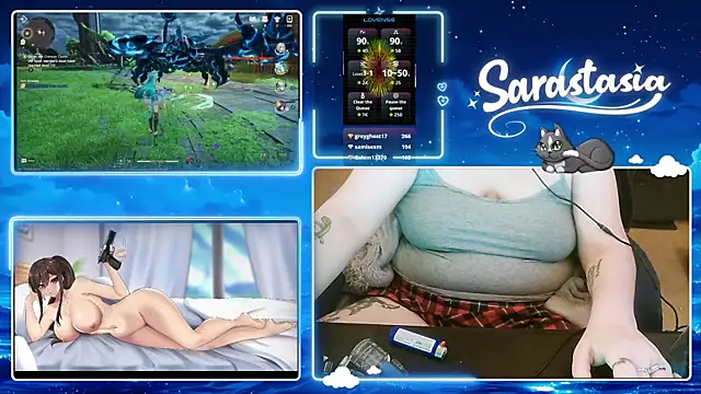Snapshot of Sarastasia417 chatting on July 9, 7:34 am Sarastasia417 online show from July 9, 7:34 am