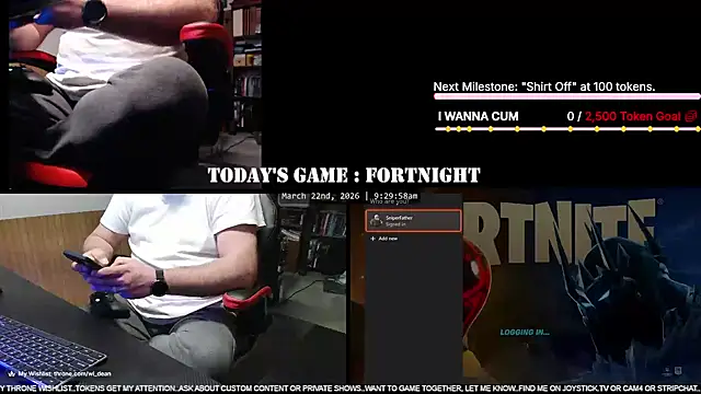 DeanonCam online show from March 22, 2:31 pm