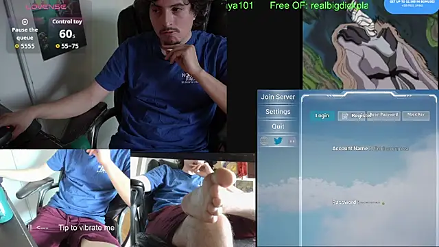 BigDickPlaya101 online show from June 7, 2:05 am