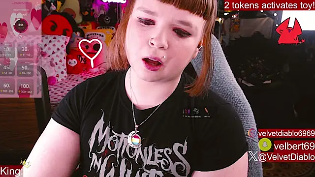 VelvetDiablo online show from February 18, 12:50 am