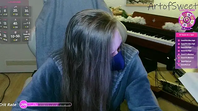 Snapshot of ArtofSweet chatting on January 11, 6:24 pm ArtofSweet online show from January 11, 6:24 pm