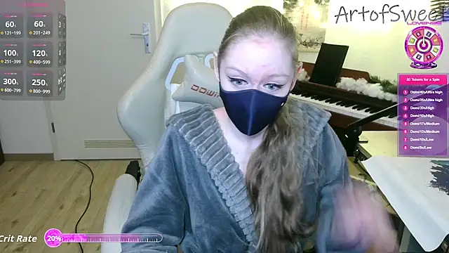 Snapshot of ArtofSweet chatting on January 14, 7:30 pm ArtofSweet online show from January 14, 7:30 pm