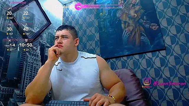 Snapshot of Leonsmoron chatting on July 10, 12:37 am Leonsmoron online show from July 10, 12:37 am