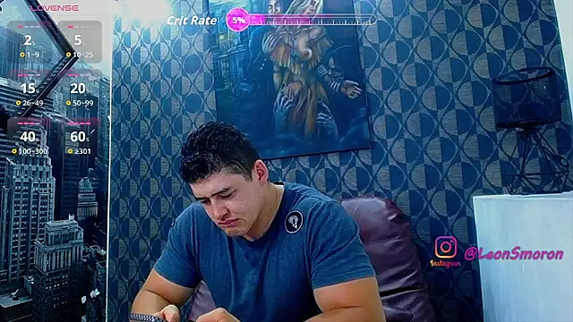 Snapshot of Leonsmoron chatting on July 27, 12:06 am Leonsmoron online show from July 27, 12:06 am