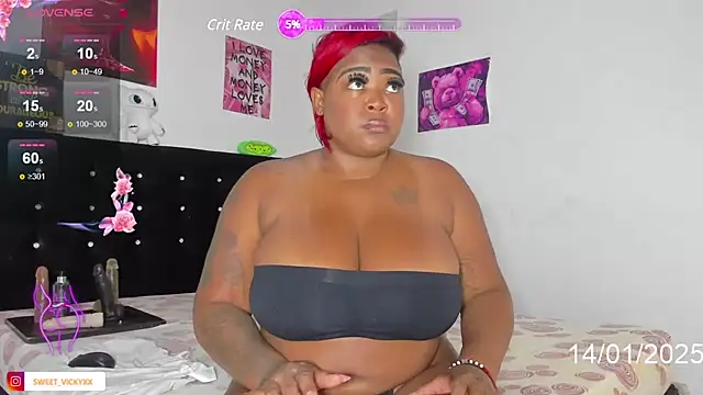 Snapshot of SWEETVICKY_XX chatting on January 14, 8:04 pm SWEETVICKY XX online show from January 14, 8:04 pm