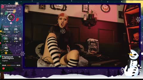 Snapshot of 666deathgasm chatting on December 2, 7:05 pm Juune online show from December 2, 7:05 pm