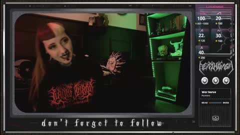 Snapshot of 666deathgasm chatting on February 13, 11:15 pm Juune online show from February 13, 11:15 pm