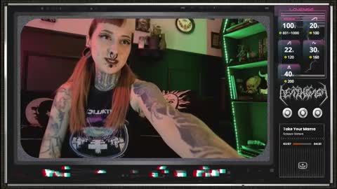 Snapshot of 666deathgasm chatting on February 16, 8:11 pm Juune online show from February 16, 8:11 pm