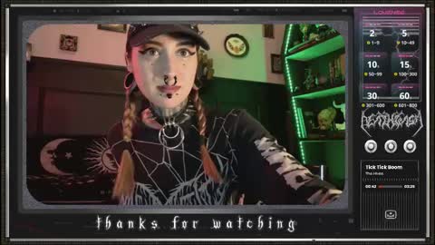 Snapshot of 666deathgasm chatting on February 27, 8:20 pm Juune online show from February 27, 8:20 pm