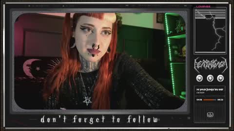 Snapshot of 666deathgasm chatting on March 7, 11:38 pm Juune online show from March 7, 11:38 pm