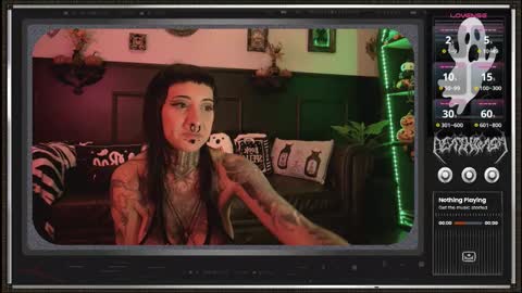 Snapshot of 666deathgasm chatting on October 8, 7:00 pm Juune online show from October 8, 7:00 pm