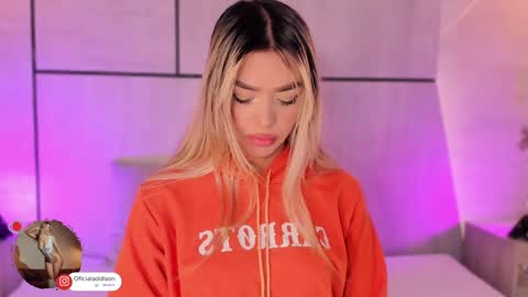 Snapshot of addison_baker chatting on January 4, 7:55 pm A D D I S O N online show from January 4, 7:55 pm